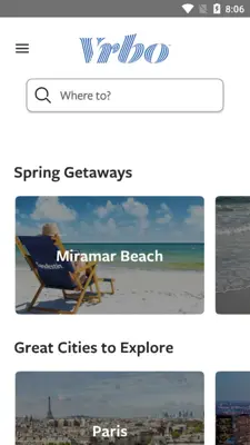 Vrbo android App screenshot 0